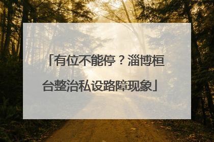 有位不能停？淄博桓台整治私设路障现象