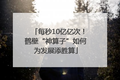 每秒10亿亿次！鹤壁“神算子”如何为发展添胜算