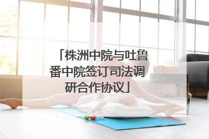株洲中院与吐鲁番中院签订司法调研合作协议