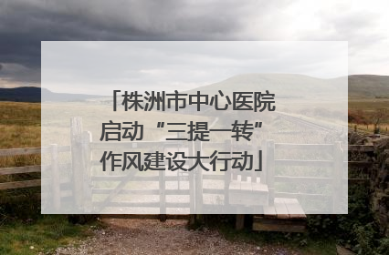 株洲市中心医院启动“三提一转”作风建设大行动