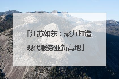 江苏如东：聚力打造现代服务业新高地