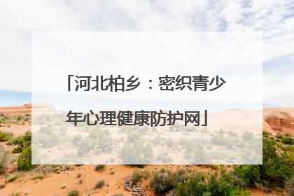 河北柏乡：密织青少年心理健康防护网