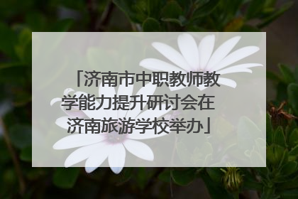 济南市中职教师教学能力提升研讨会在济南旅游学校举办