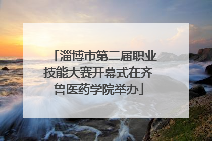 淄博市第二届职业技能大赛开幕式在齐鲁医药学院举办