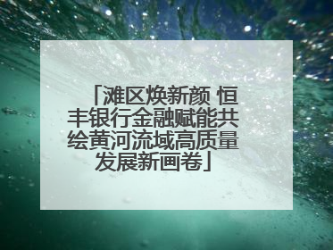 滩区焕新颜 恒丰银行金融赋能共绘黄河流域高质量发展新画卷