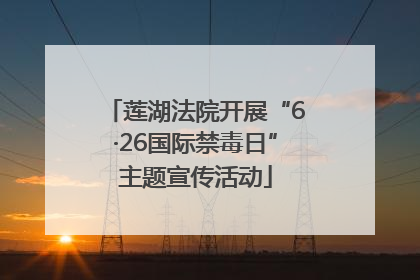 莲湖法院开展“6·26国际禁毒日”主题宣传活动
