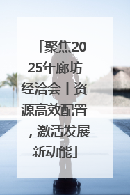 聚焦2025年廊坊经洽会丨资源高效配置，激活发展新动能
