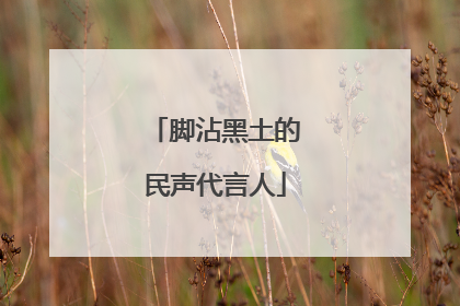 脚沾黑土的民声代言人