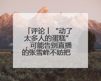 评论丨“动了太多人的蛋糕”，可能告别直播的张雪峰不妨把话说清楚