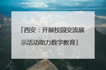 西安：开展校园交流展示活动助力数字教育