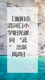 襄阳市清河口小学阳光课间 “武” 出新风尚