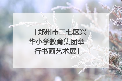郑州市二七区兴华小学教育集团举行书画艺术展