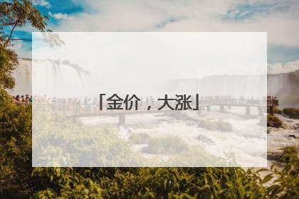 金价，大涨