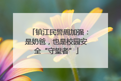 镇江民警周加强：是奶爸，也是校园安全“守望者”