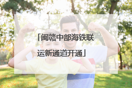 闽赣中部海铁联运新通道开通