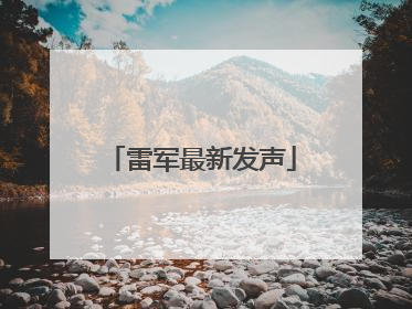 雷军最新发声