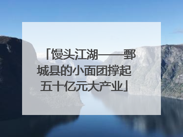 馒头江湖——鄄城县的小面团撑起五十亿元大产业