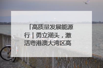 高质量发展能源行｜勇立潮头，激活粤港澳大湾区高质量发展动力源