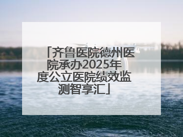 齐鲁医院德州医院承办2025年度公立医院绩效监测智享汇