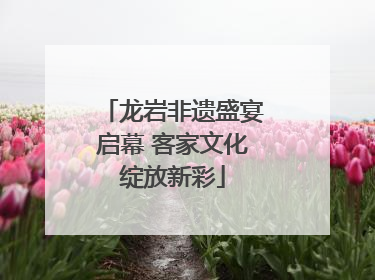 龙岩非遗盛宴启幕 客家文化绽放新彩