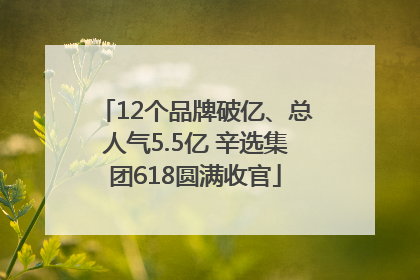 12个品牌破亿、总人气5.5亿 辛选集团618圆满收官
