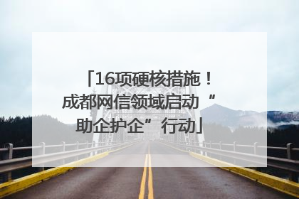 16项硬核措施！成都网信领域启动“助企护企”行动