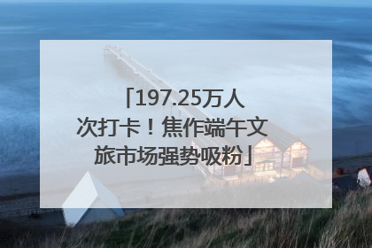 197.25万人次打卡！焦作端午文旅市场强势吸粉
