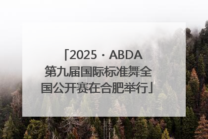 2025・ABDA 第九届国际标准舞全国公开赛在合肥举行