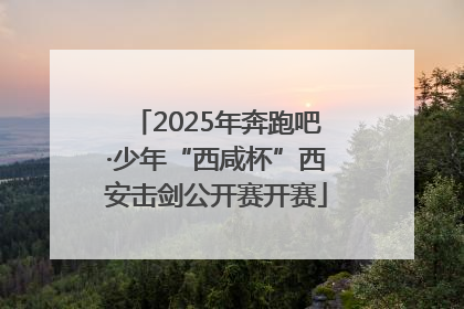 2025年奔跑吧·少年“西咸杯”西安击剑公开赛开赛