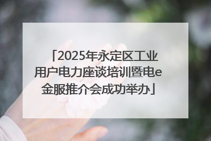 2025年永定区工业用户电力座谈培训暨电e金服推介会成功举办