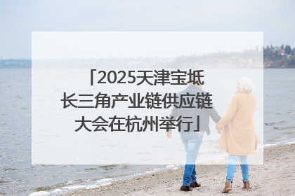 2025天津宝坻长三角产业链供应链大会在杭州举行