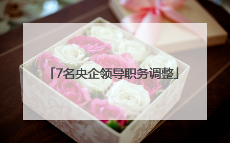 7名央企领导职务调整