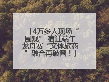 4万多人现场“围观” 宿迁端午龙舟赛“文体旅商”融合再破圈！