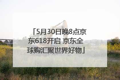5月30日晚8点京东618开启 京东全球购汇聚世界好物