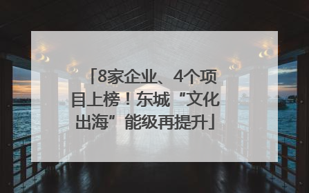 8家企业、4个项目上榜！东城“文化出海”能级再提升