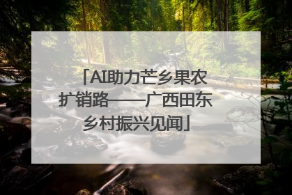 AI助力芒乡果农扩销路——广西田东乡村振兴见闻